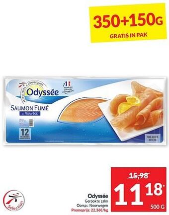 Intermarché Odyssée gerookte zalm aanbieding