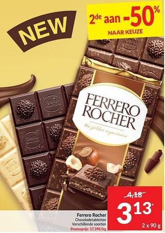 Intermarché Ferrero rocher chocoladetabletten aanbieding