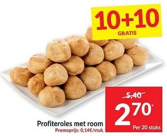 Profiteroles met room