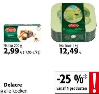 Colruyt Delacre Namur 200 g aanbieding