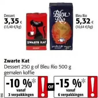 Colruyt Zwarte kat dessert 250 g aanbieding