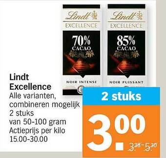 Albert Heijn Lindt Excellence aanbieding