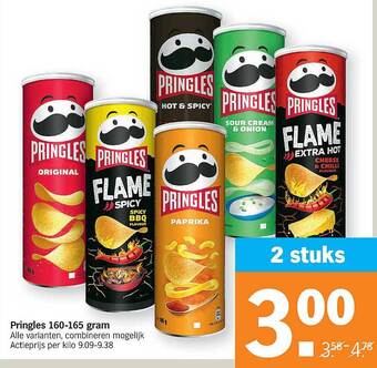 Albert Heijn Pringles 160-165 Gram aanbieding