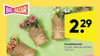 Big Bazar Kunstbloemen aanbieding
