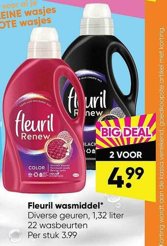 Big Bazar Fleuril Wasmiddel aanbieding