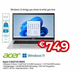 Exellent Acer Aspire 3 aanbieding