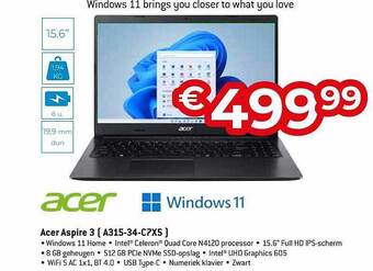 Exellent Acer Aspire 3 aanbieding
