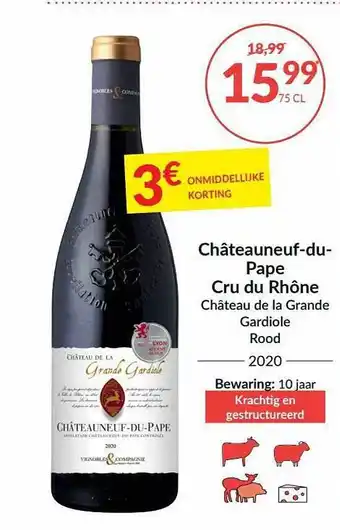 Intermarché Châteauneuf Du Pape Cru Du Rhône aanbieding