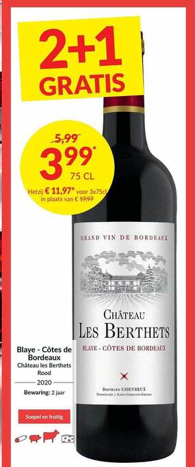 Intermarché Blaye Côtes De Bordeaux aanbieding