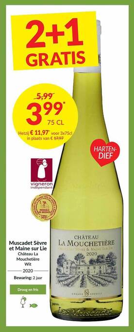 Muscadet Sèvre Et Maine Sur Lie Château La Mouchetière