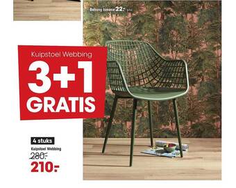 Kwantum Kuipstoel Webbing aanbieding