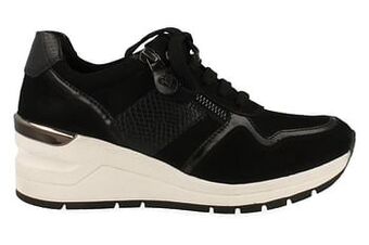 Marco Tozzi Sneaker Dames Earth Edition - Zwart