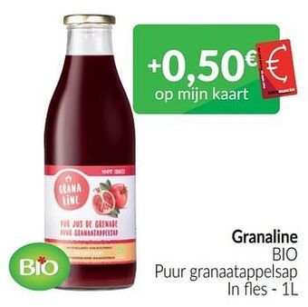 Intermarché Granaline bio puur granaatappelsap aanbieding