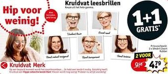 Kruidvat Leesbril zwart rubber aanbieding