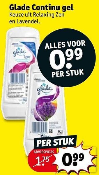 Kruidvat Glade continu gel aanbieding