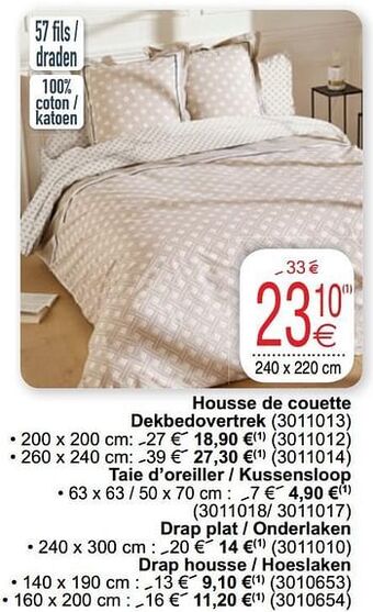 Cora Housse de couette dekbedovertrek aanbieding