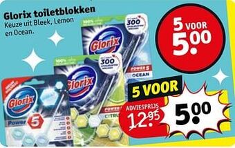 Kruidvat Glorix toiletblokken aanbieding