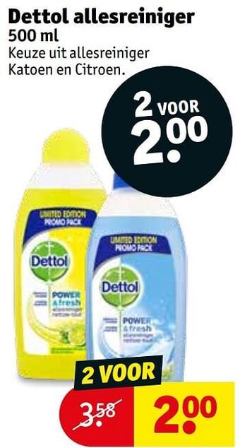 Kruidvat Dettol allesreiniger aanbieding