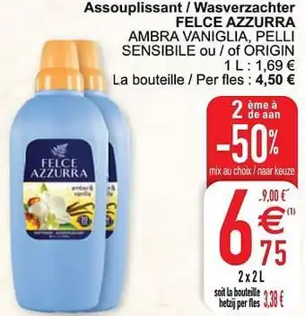 Cora Assouplissant - wasverzachter felce azzurra ambra vaniglia, pelli sensibile ou - of origin aanbieding