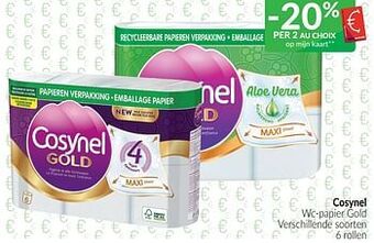 Cosynel wc-papier gold