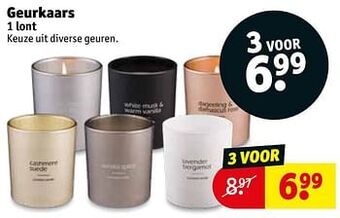 Kruidvat Geurkaars aanbieding