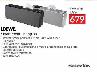 Selexion Loewe Smart Radio - Klang S3 aanbieding