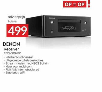 Denon Receiver Rcdn10bke2