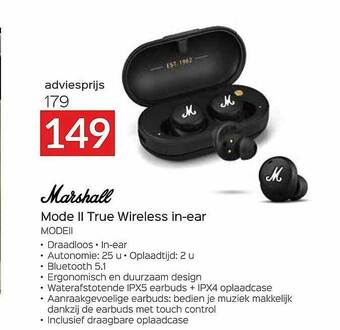 Marshall Mode Ii True Wireless In-ear Modeii
