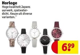 Kruidvat Horloge aanbieding