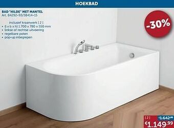 Zelfbouwmarkt Bad hilde met mantel aanbieding