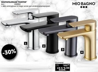 Zelfbouwmarkt Wastafelkraan hunter gunmetal aanbieding
