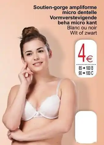 Cora Soutien-gorge ampliforme micro dentelle vormverstevigende beha micro kant aanbieding