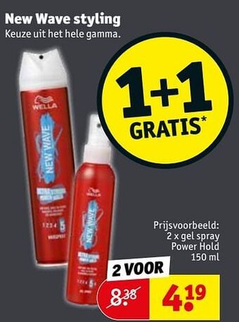 Kruidvat Gel spray power hold aanbieding