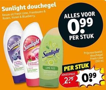 Kruidvat Douchegel fresh lime aanbieding