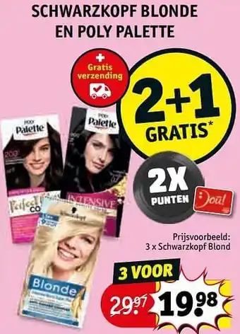 Kruidvat Schwarzkopf blond aanbieding