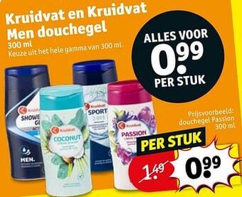 Kruidvat Douchegel passion aanbieding