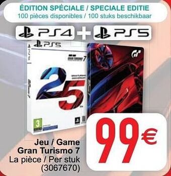 Jeu - game gran turismo 7