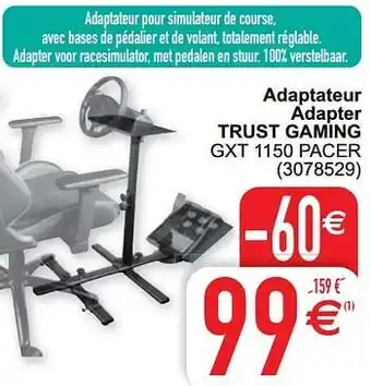 Cora Adaptateur adapter trust gaming gxt 1150 pacer aanbieding