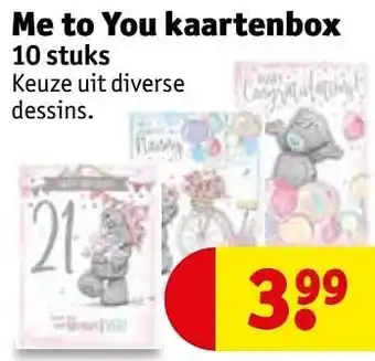 Kruidvat Me to you kaartenbox aanbieding