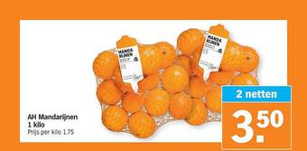 Albert Heijn Ah Mandarijnen 1 Kilo aanbieding
