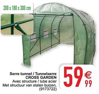 Cora Serre tunnel - tunnelserre cross garden aanbieding