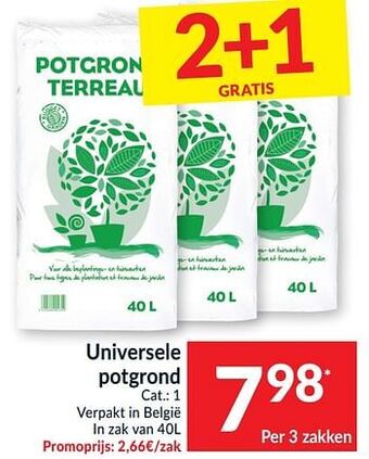 Intermarché Universele potgrond aanbieding