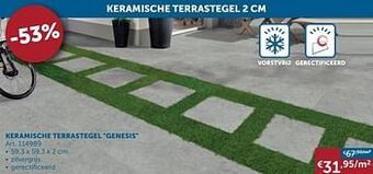 Keramische terrastegel genesis
