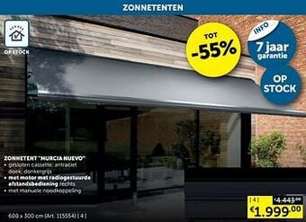 Zelfbouwmarkt Zonnetent murcia nuevo met motor met radiogestuurde afstandsbediening rechts aanbieding