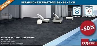 Zelfbouwmarkt Keramische terrastegel hainaut aanbieding