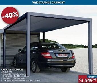 Zelfbouwmarkt Carport salvador aanbieding