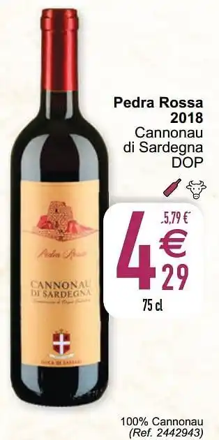 Cora Pedra rossa 2018 cannonau di sardegna dop aanbieding