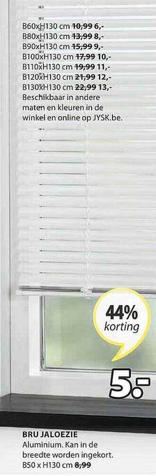 Jysk Bru Jaloezie aanbieding