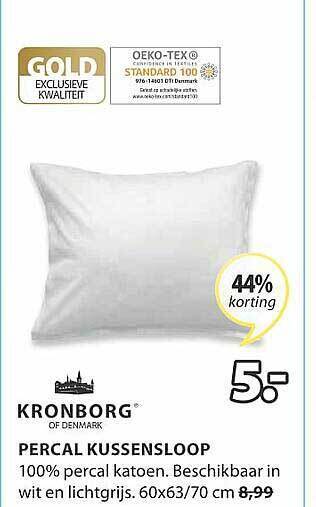 Jysk Percal Kussensloop aanbieding