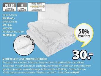 Jysk Veofjellet 4 Seizoenendekbed aanbieding